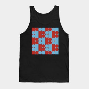 red and blue minimalist abstract art Tank Top